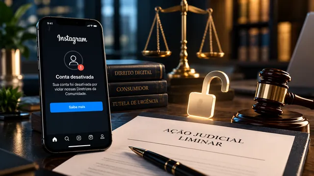 Ação judicial e liminar para recuperar Instagram bloqueado